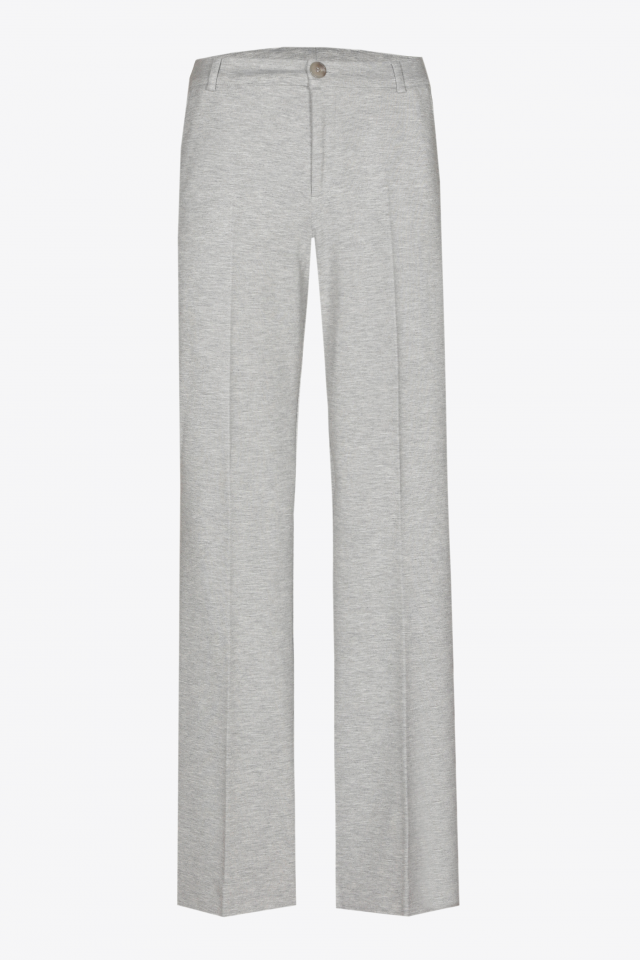 Tailored trousers with straight legs
