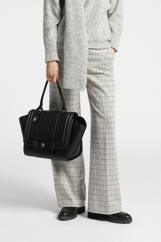 Soft checked trousers