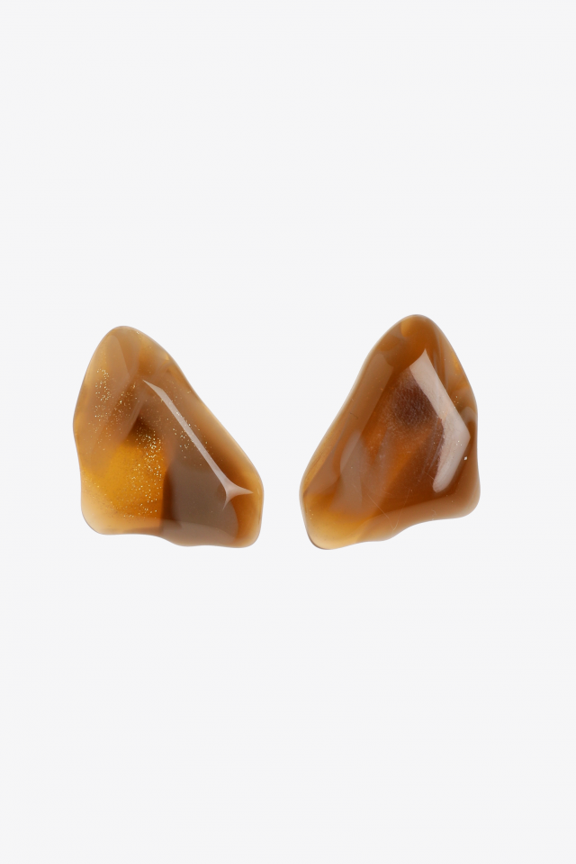 Boucles d’oreilles avec pierre originale