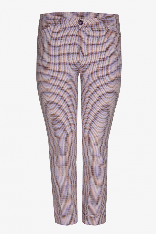 Trousers with small checks