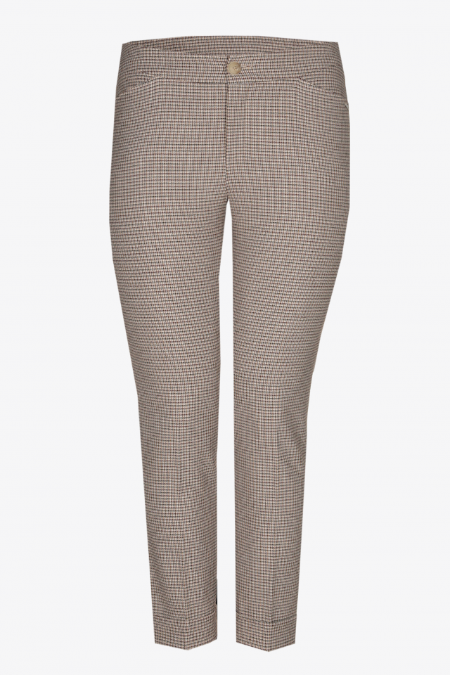 Trousers with small checks
